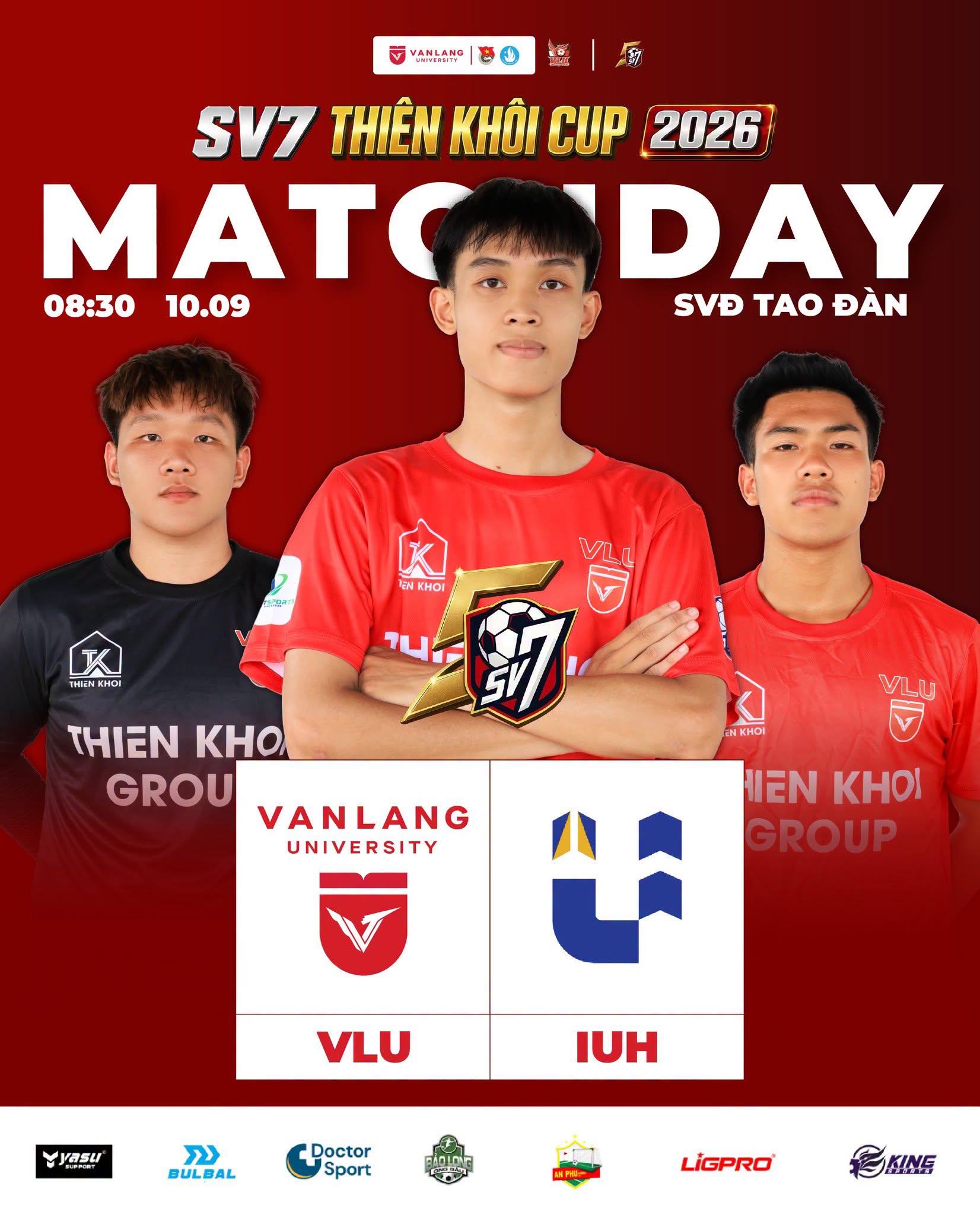 GIẢI BÓNG ĐÁ SV7 THIÊN KHÔI CUP 2026 - MATCH DAY 2